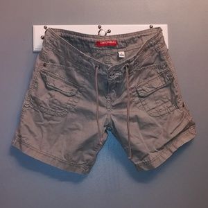 Girls grey cargo shorts